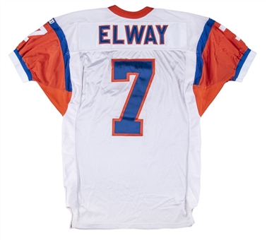 1994 John Elway Game Issued & Signed Denver Broncos #7 Road Jersey (MEARS & Beckett LOA)